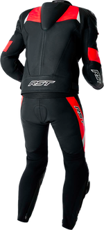 TRACTECH EVO D3O JACKET BLK/FLO RED LEATHER