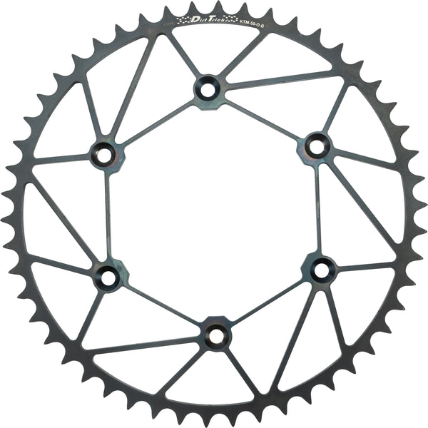 REAR SPROCKET CHROMOLY 46T-520 BLK KTM/HUS/GAS