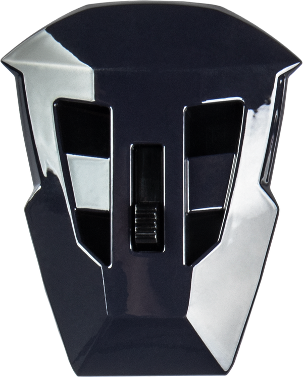 MD-74 MOUTH VENT W/SCREWS MATTE GREY/NEON GREEN