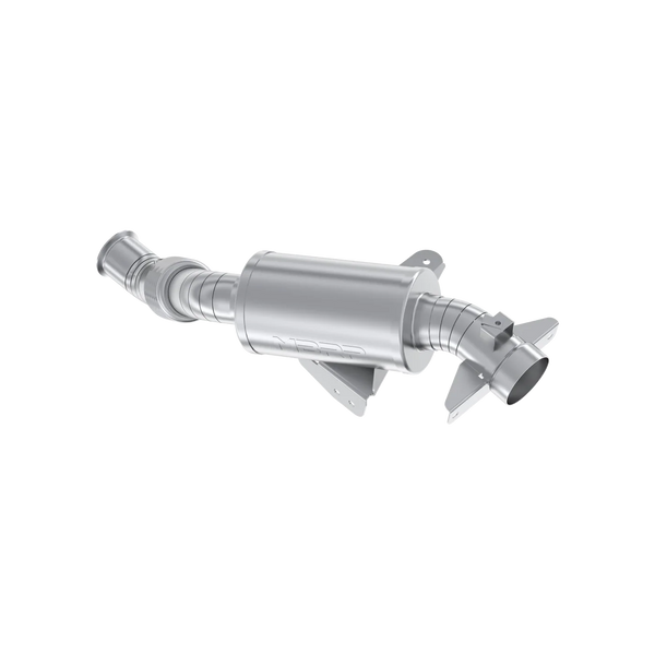 SINGLE SLIP-ON TURBO BACK W/ 3" PERFORMANCE MUFFLER; QUIET | AT-9225PT