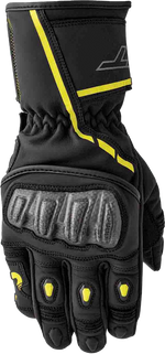 S1 GLOVE BLK/FLO-YEL LEATHER
