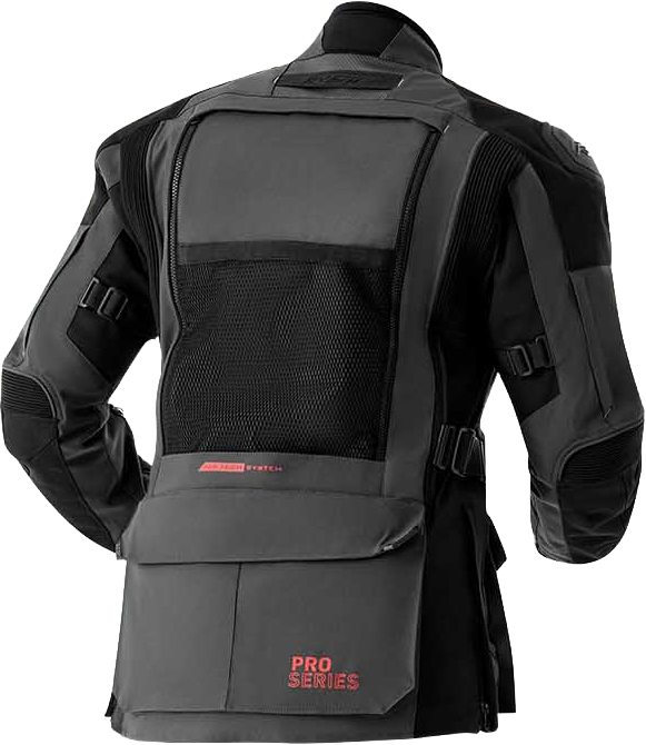 PS ADVENTURE D3O JACKET GREY/BLACK TEXTILE