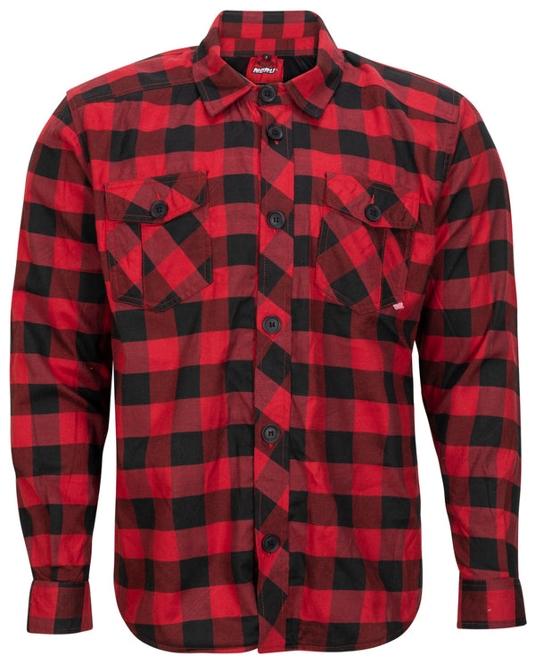 NORU CHK SHIRT RD/BK CHK