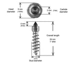 1"-25MM STANDARD SCREW STUDS QTY 200 | ST-25200R