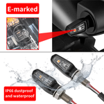 701 LED TURN SIGNALS W/TAILLIGHT BLK W/CLR LENS PR | ZR46-0109