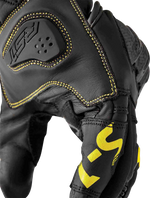 S1 GLOVE BLK/FLO-YEL LEATHER
