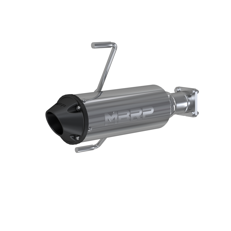 SINGLE SLIP-ON SYSTEM W/ 5" PERFORMANCE MUFFLER BLK TIP | AT-9301PT