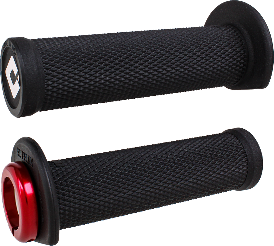 ATV/PWC RUFFIAN LOCKON GRIP 125MM BLACK/RED
