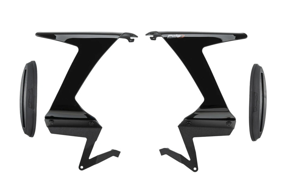 RACE SIDE SPOILERS BLACK KAW | 21858N