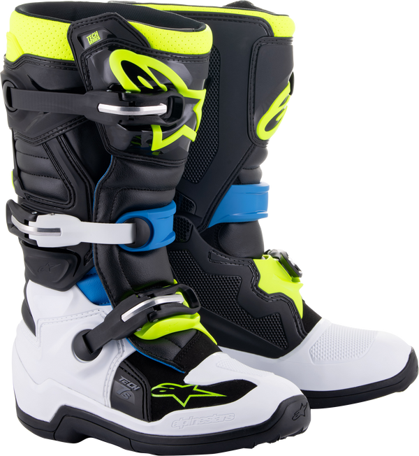 TECH 7S BOOTS BLK/ENAMEL BLU/FLUO YEL SZ 6 | 2015017-1795-6
