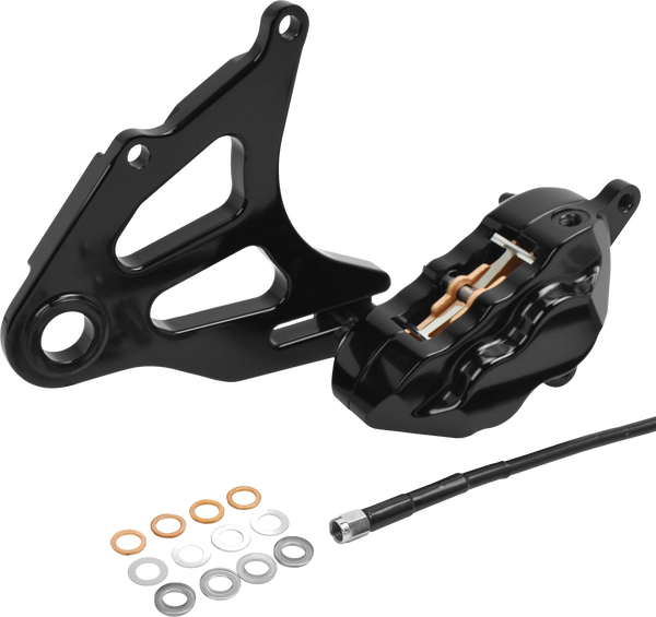 4 PIST REAR CALIPER KIT BLACK ST 18-UP