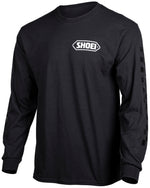 SHOEI CORP LOGO LS T BK/W