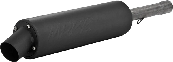 SINGLE SLIP-ON SYSTEM W/ UTILITY MUFFLER BLK SUZ | AT-7300