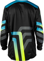 KINETIC VOLT JERSEY BLACK/GREY/TEAL/YELLOW