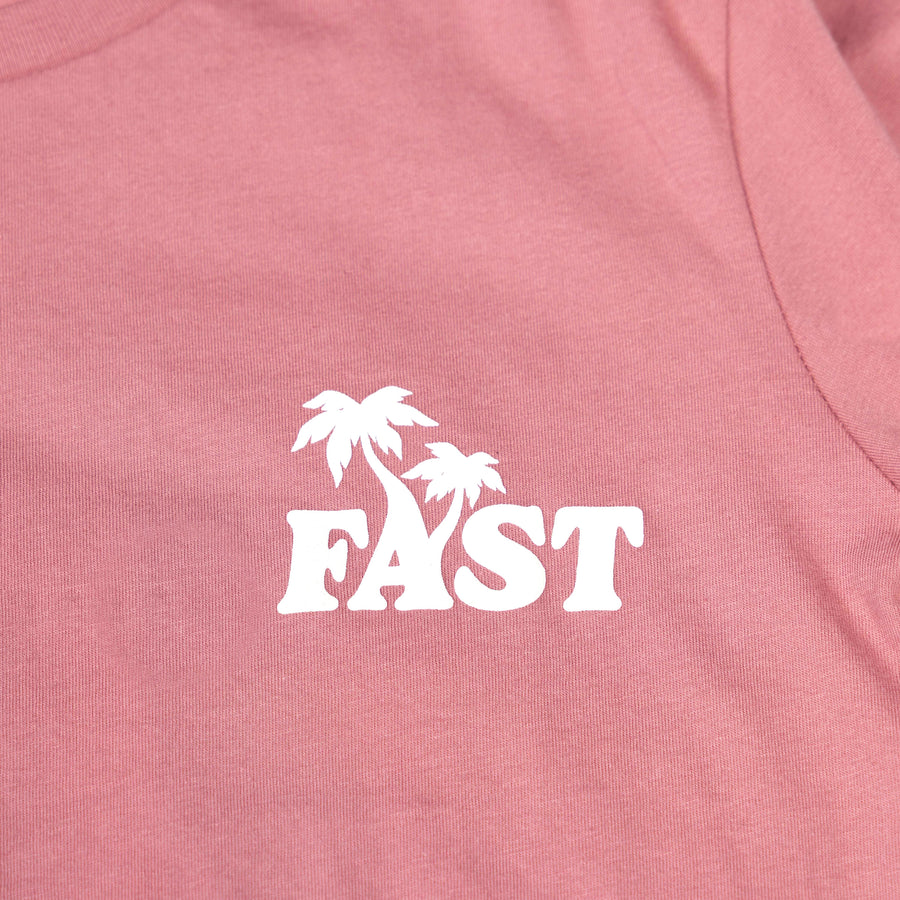 WMN VACAY SS TEE MAUVE 2X