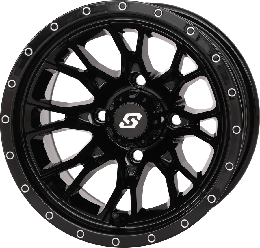 FUSION WHEEL  12X7 2+5 4/110 GLOSS BLACK | 570-9126