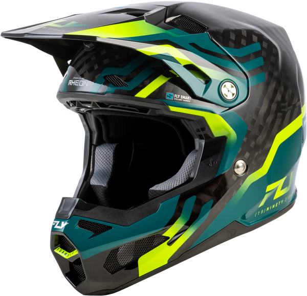 FORMULA S CARBON BYTE HELMET BLACK CARBON/TEAL/LIME