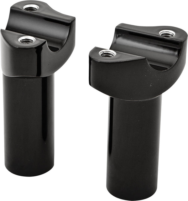 H-BAR RISERS 3.5" STRAIGHT BLACK | 04-572