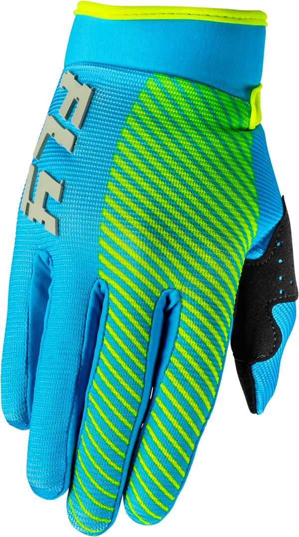 YOUTH F-16 GLOVES BLUE/HI-VIS