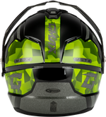 MD-74 STRIKER MODULAR HELMET W GLD SHLD BLK/SLVR/GRN MTLC MD
