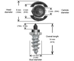 7/16"-11MM SHOULDER STUDS QTY 200 | SS-11200R