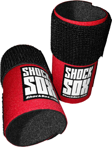 SHOCK SOX  4"U  RED UPSIDE DOWN FORKS