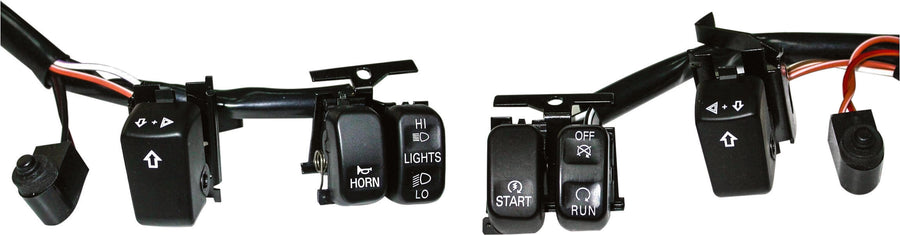 HBAR SWITCH KIT BLK/WHT LETTRS XL 07-13 FX 07-11 SOFTAIL | 370200