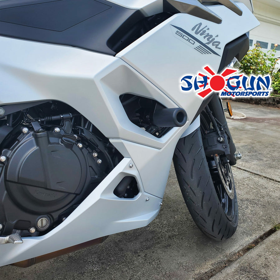 FRAME SLIDERS NO CUT BLACK KAW
