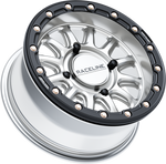 ALPHA HYPER WHEEL 4/156 HYPER SILVER/BLK 15X7 (+10MM) | A14SB-57056+10