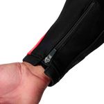TRACTECH EVO D3O JACKET BLK/FLO RED LEATHER