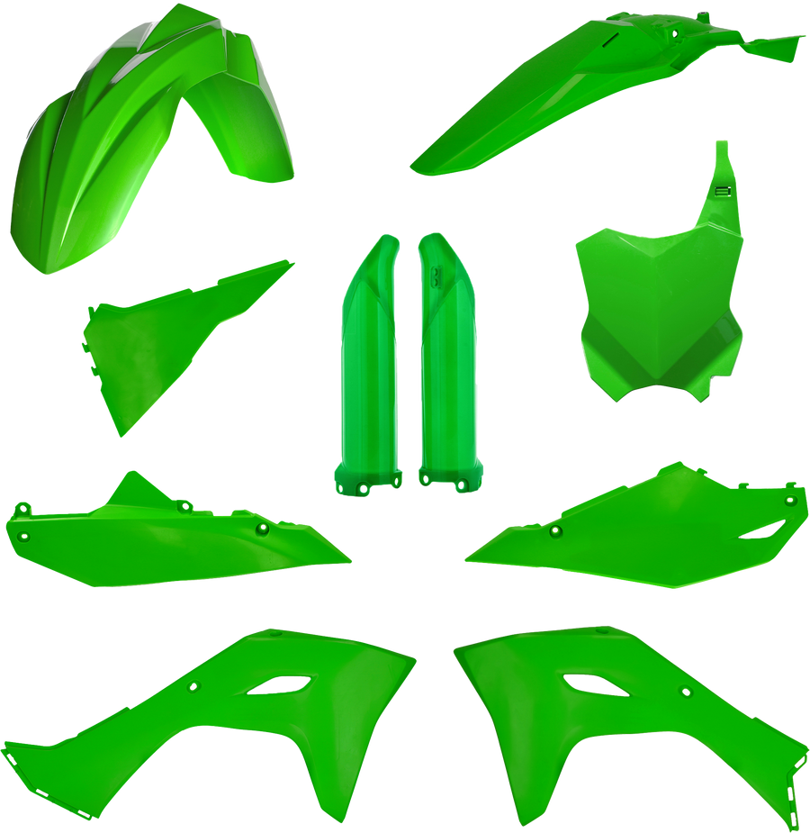 FULL PLASTIC KIT KAW ORIGINAL `24 GREEN