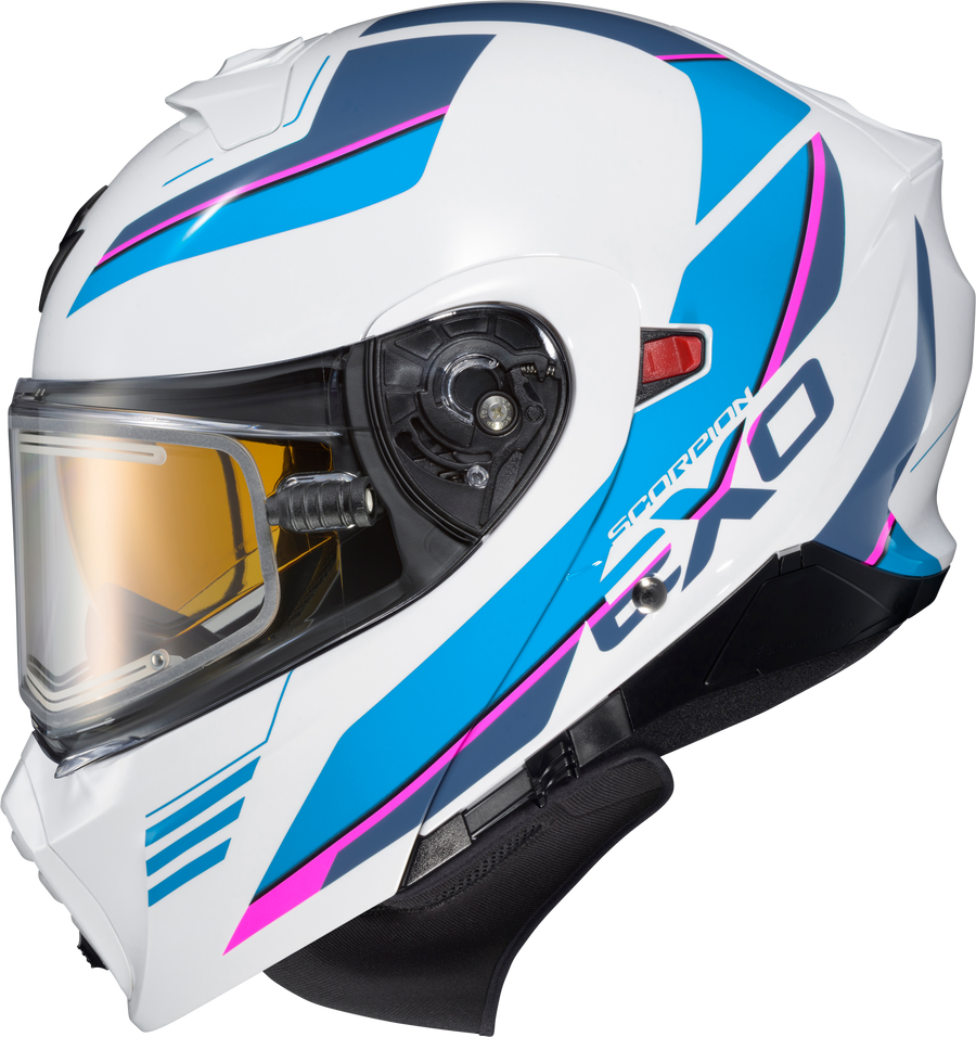 EXO-GT930 COLD WEATHER HELMET MODULUS WHT/BLU XL (ELECTRIC)