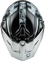 MD-74 STRIKER MODULAR HELMET W SLVR SHIELD SLVR/BLU MTLC MD