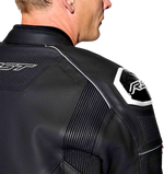 S1 D3O LEATHER JACKET BLK/WHI XS