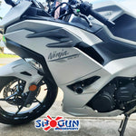 FRAME SLIDERS NO CUT BLACK KAW