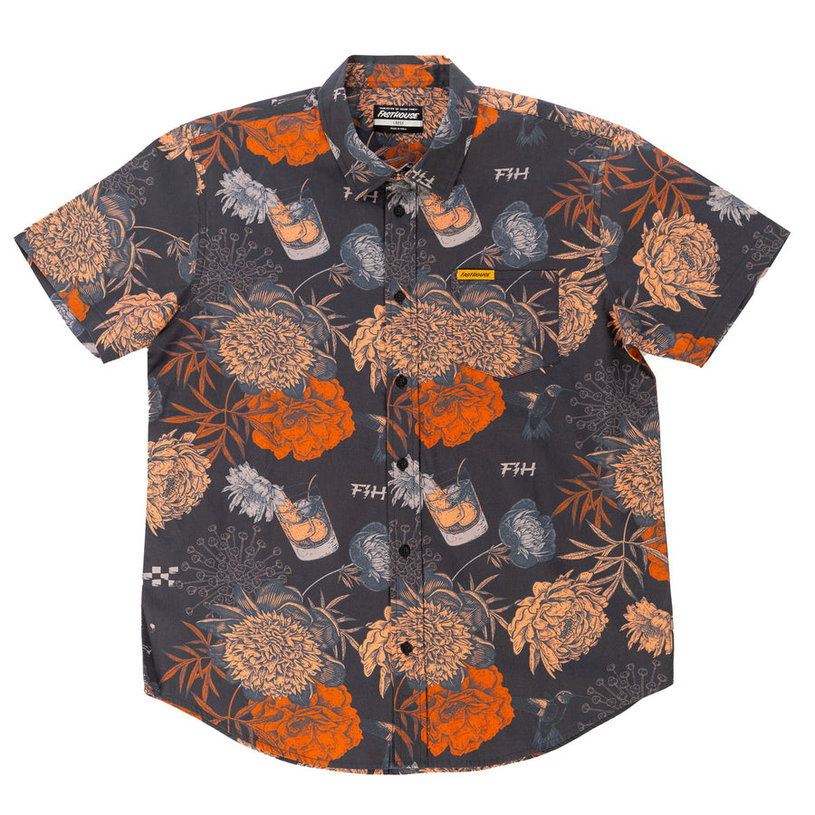 SCENE SS BTNUP SHIRT BLK