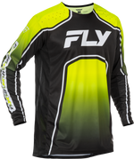YOUTH RAYCE BICYCLE JERSEY LIME/BLACK/WHITE YM