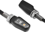 701 LED TURN SIGNALS W/TAILLIGHT BLK W/CLR LENS PR | ZR46-0109