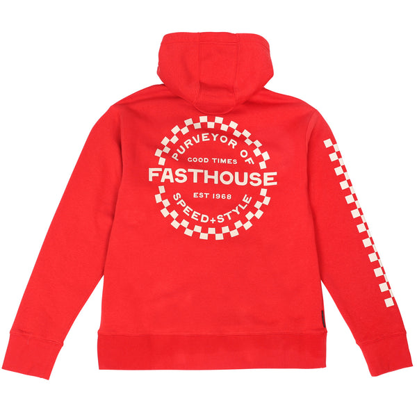 ANCHOR HOOD PULLOVER RED