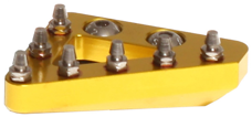 SOLID REAR BRAKE TIP YELLOW | FXRB 90101 99YL