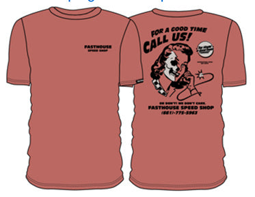 CALL US TEE PINK