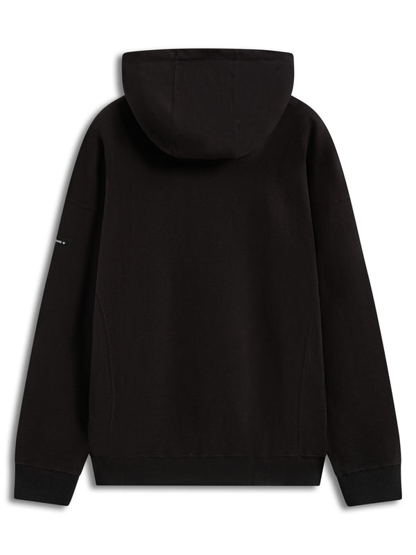 CAMINO TEXTURED OVRSIZD HOODIE OFF BLACK