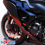 FRAME SLIDERS NO CUT BLACK KAW