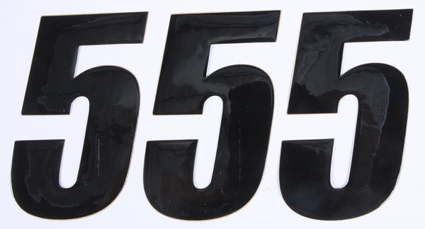 NUMBER 5 BLACK 4" 3/PK | 45-24-5