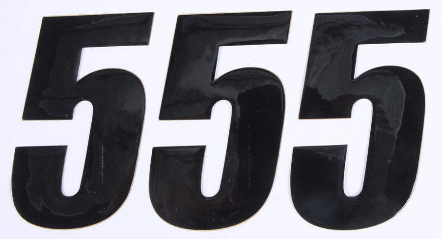 NUMBER 5 BLACK 4" 3/PK | 45-24-5