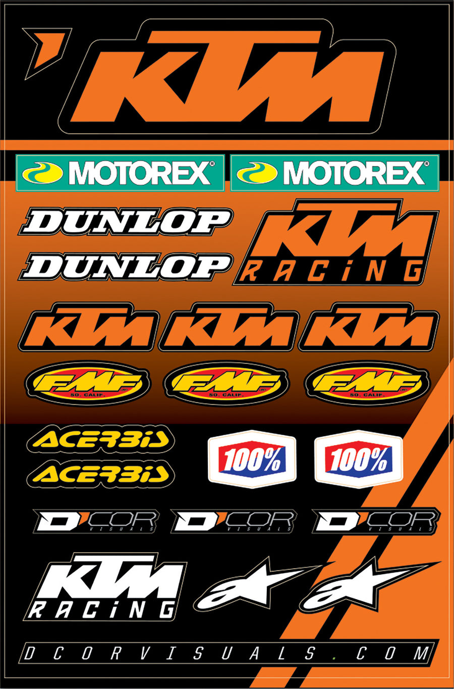 KTM 2 DECAL SHEET | 40-30-101