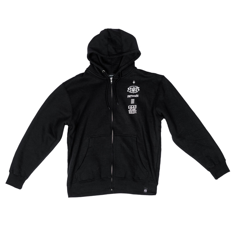 805 FUEL HOODZIPUP BLK XLRG