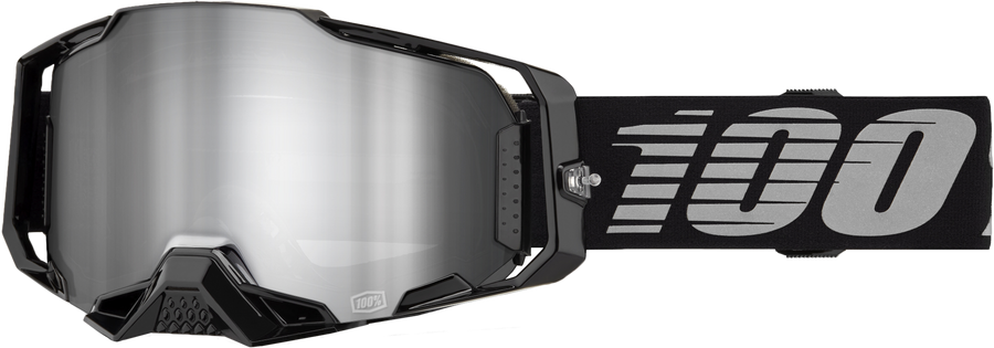 ARMEGA GOGGLE BLACK MIRROR SILVER LENS | 50005-00030