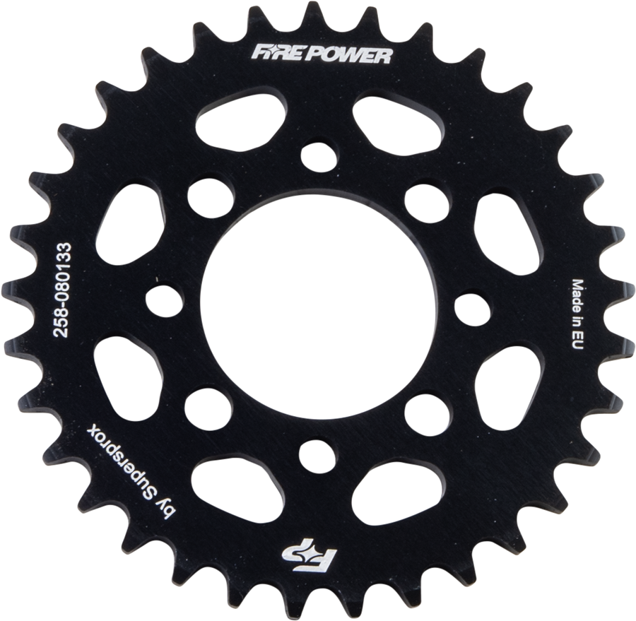 REAR SPROCKET ALUMINUM 33T BLK | FPA-801-33-BLK