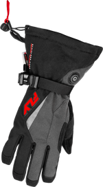 TITLE HEATED GAUNTLET GLOVES GREY/BLACK/RED